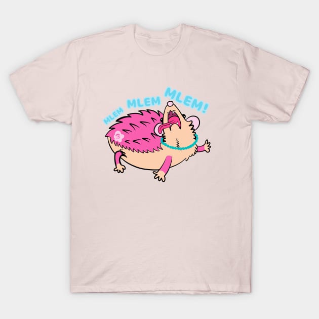 Mlem Mlem Mlem - Hedgehog T-Shirt by GrannyPomshka